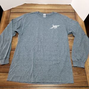 Gildan McFarland Racing Graphic T LS Gray Md